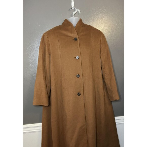 Vintage Perry Ellis Portfolio Coat Womens 8 Merino Wool Made USA Classic Retro 9 - Picture 1 of 14